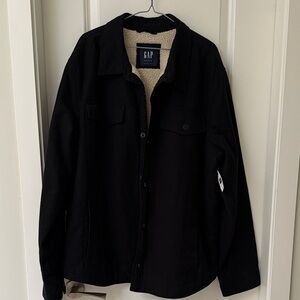 NWT GAP Men's Black Shirt Jacket XXL
